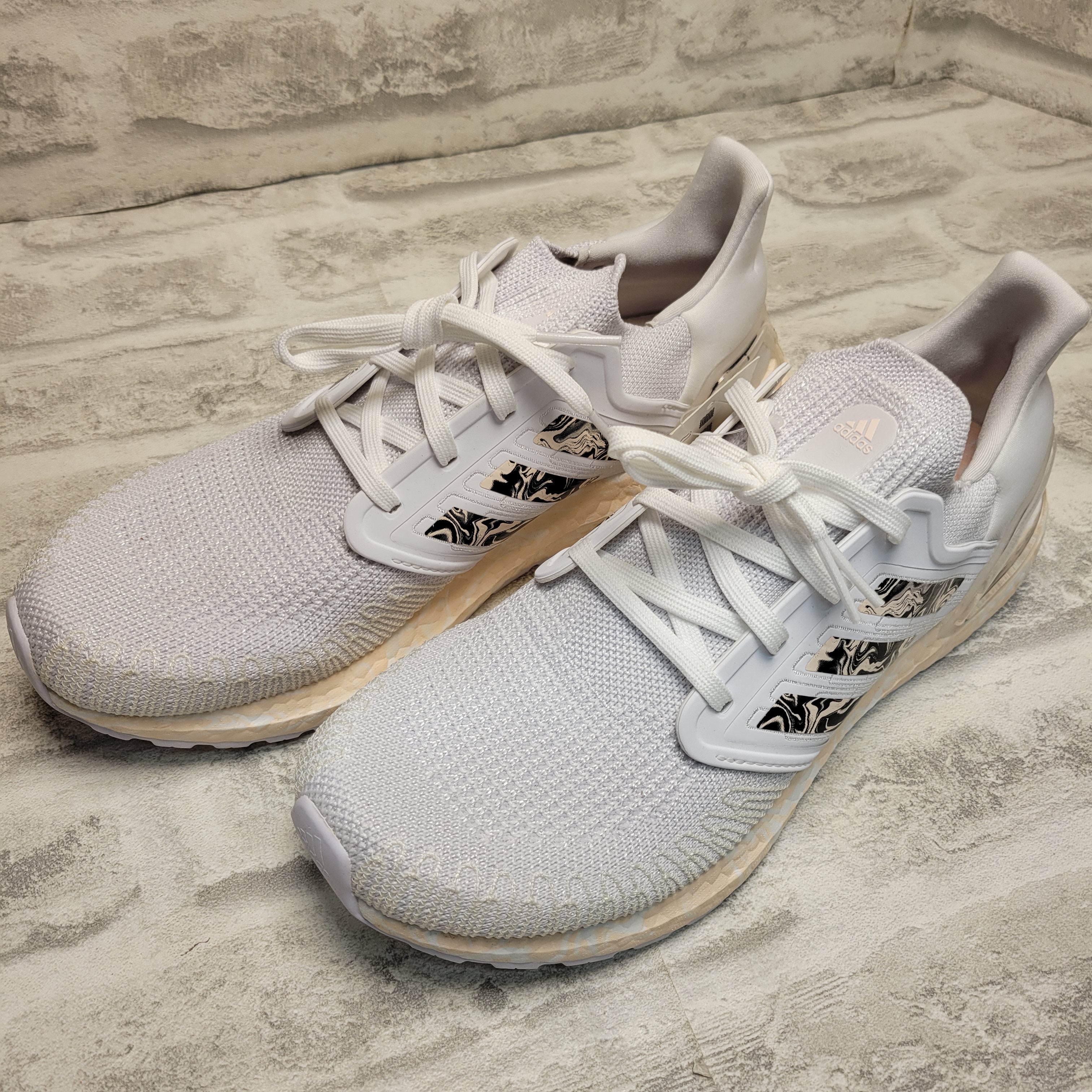 adidas Unisex-Adult Ultraboost DNA Sneaker (10, White/Pink Tint/Black) (7848138277102)